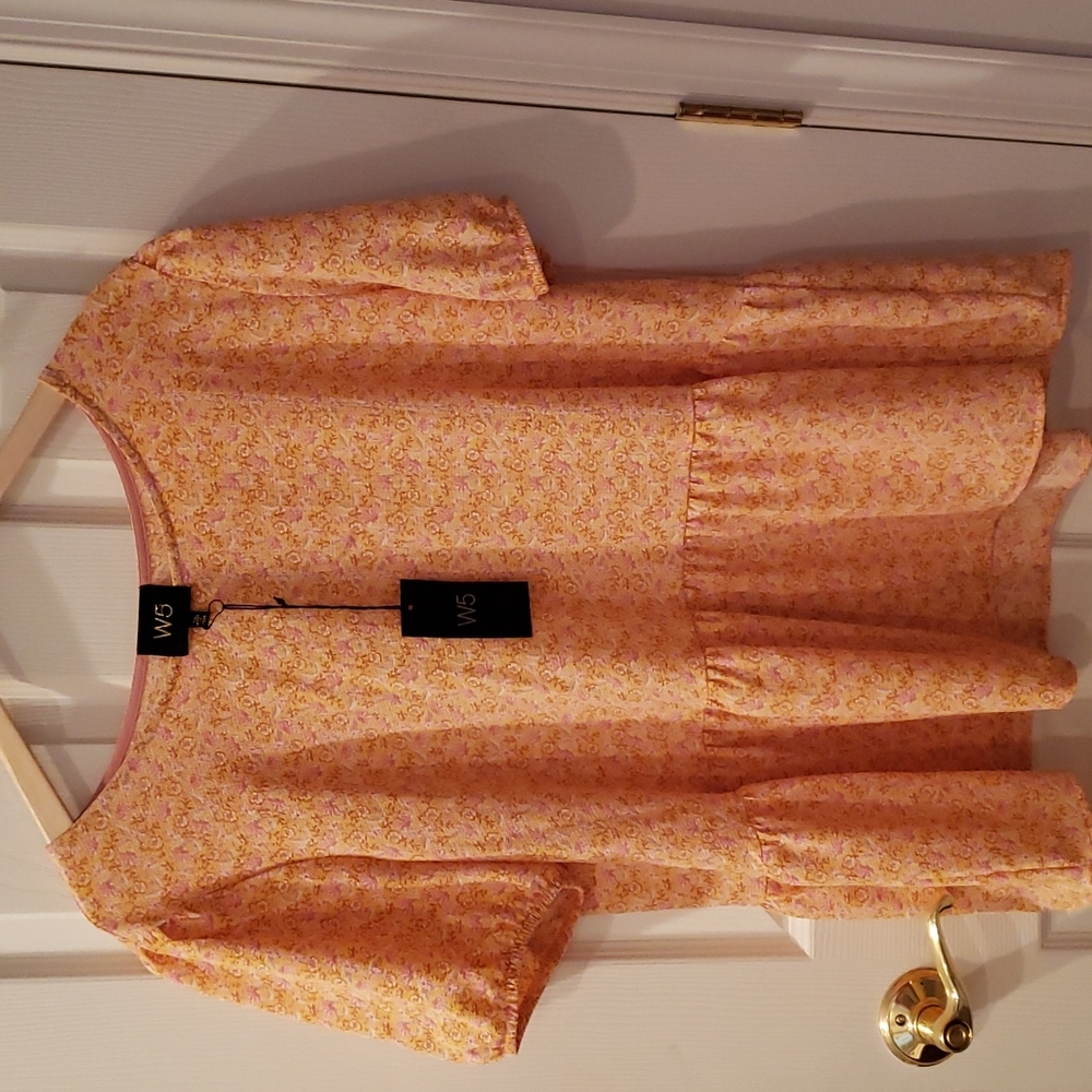 NWT! Floral Peplum Shirt
